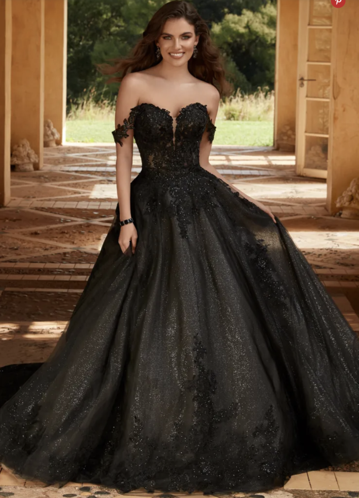 Black dress for an edgar allen poe literary theme aesthetic 
